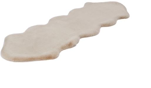 calo-deluxe, Fellteppich, »Vogesen 300«, calo-deluxe, rechteckig, Höhe 35 mm, handgetuftet, calo-deluxe Fellteppich »Vogesen 300« fellförmig 35 mm Höhe Kunstfell, Hochflor, handtuft, Wohnzimmer, Schlafzimmer