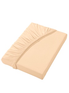 undefined, Zwirn-Jersey-Spannbetttuch »Luxus«, 
