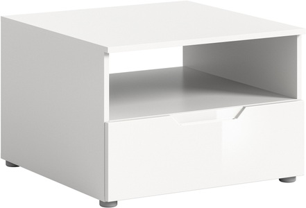 INOSIGN Couchtisch »CAPRI, Höhe 66cm, 1 Schubkasten, 1 offenes Ablagefach«, Wohnzimmertisch, Beistelltisch, Ablagetisch, Nachtkonsole