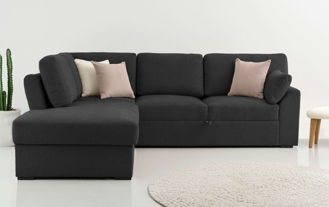 Home affaire Ecksofa »Citry Schlafsofa«, Breite 242 cm, Chenille, Bettfunktion, Bettkasten, L-Form