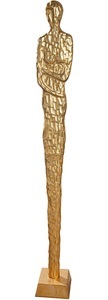 GILDE Dekofigur »Skulptur Frau Salvina goldfarben H. 138 cm«