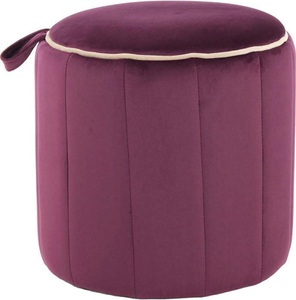 Kayoom, Kayoom Hocker »Reese«, Kayoom Sitzhocker »Hocker Reese, Sitzhocker mit Komfort, samtweiche Oberfläche«, (1 St.), samtweich, dekorativ, detailreich, attraktive Farbgebung