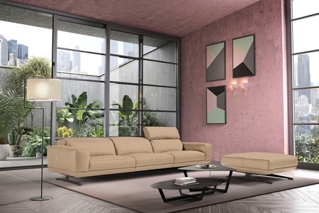 Egoitaliano, Egoitaliano 3-Sitzer »Gloria«, Beidseitig verstellbare Rückenelemente, mit Metallfüssen, Egoitaliano 3-Sitzer »Gloria, super bequem, hochwertige Verarbeitung, edles Design, Megasofa« beidseitig verstellbare Rückenelemente, mit Designmetallfüssen