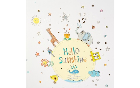 Goldbuch, Goldfarbenbuch Fotoalbum »Babyalbum Hello Sunshine«, Goldbuch Babyalbum Hello Sunshine 30 x 31 cm, Mehrfarbig