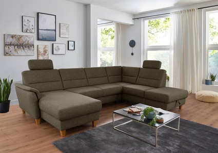 Home affaire Wohnlandschaft »Palmera«, Federkern, wahlweise mit Bettfunktion und mit/ohne Stauraum