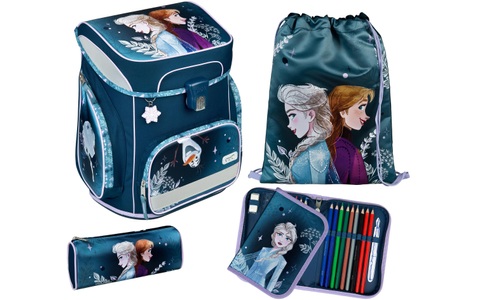 Scooli, Scooli EasyFit Schulranzen-Set Frozen, 5tlg., Scooli Schulrucksack »5-teilig Frozen«