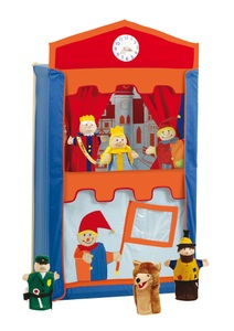 Roba, Roba Kaspertheater aus Stoff, roba® Kasperletheater, (Set, 7 tlg.), inkl. Handpuppen