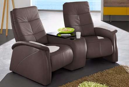 exxpo - sofa fashion, exxpo - sofa fashion 2-Sitzer, mit Relaxfunktion, integrierter Tischablage und Stauraumfach, exxpo - sofa fashion 2-Sitzer »Tivoli, Kinosofa, bequem«, mit Relaxfunktion, integrierter Tischablage und Stauraumfach