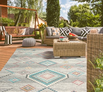 merinos Teppich »Salsa Outdoor 54509«, rechteckig, 10 mm Höhe, Maschinell_hergestellt, Rechteckig
