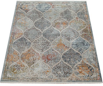 PACO HOME, Paco Home Teppich »Pandora 323«, rechteckig, 10 mm Höhe, Kurzflor, Handweb-Optik, Ornamente, mit Fransen, ideal im Wohnzimmer & Schlafzimmer, Paco Home Teppich »Pandora 323«, rechteckig, 5 mm Höhe, Kurzflor, Handweb-Optik, Ornamente, mit Fransen