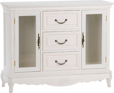 Maison Belfort, home24 Kommode Belleville, my Flair Kommode »Elegance«, Kommode, mit Rosenmotiven im Landhausstyle, geschwungene Formen