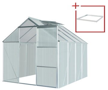 KONIFERA, KONIFERA Gewächshaus »Florenz«, KONIFERA Gewächshaus »Florenz«, mit GRATIS-Zugabe: 1 Fundamentrahmen