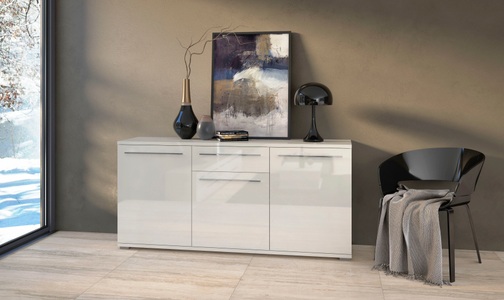 Places of Style Kommode »Piano«, Hochglanz UV lackiert, Soft-Close Funktion