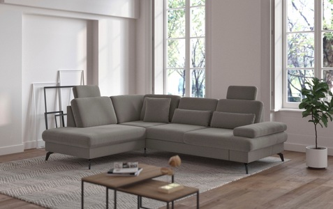 SIT&MORE, sit&more Ecksofa »Morris L-Form inkl. Sitztiefenverstellung«, wahlweise mit Bettfunktion, Bettkasten und Armteilverstellung, sit&more Ecksofa »Morris L-Form, inkl. Sitztiefenverstellung« wahlweise mit Armteilverstellung, Bettfunktion & Bettkasten