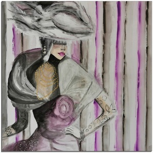 MySpotti, MySpotti Alu-Dibond-Druck »Artfix Lady Violet«, inkl. 3D-Magic Befestigungsset, MySpotti Alu-Dibond-Druck »Artfix Lady Violet«, inkl. 3D-Magic Befestigungsset