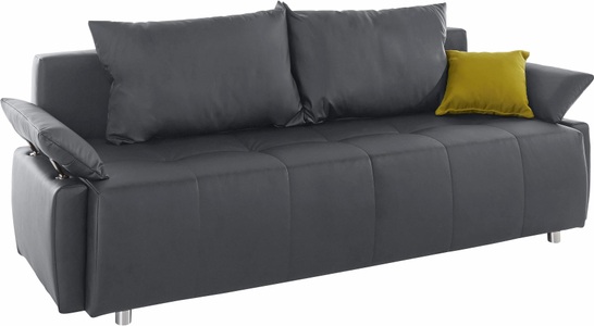 COLLECTION AB, COLLECTION AB Schlafsofa, mit Federkern, Bettfunktion und Bettkasten, inklusive 2 Rücken- und 1 Zierkissen, frei im Raum stellbar, COLLECTION AB Schlafsofa »Funtastic«, mit Federkern, Bettfunktion, inklusive 2 Rücken- und 1 Zierkissen