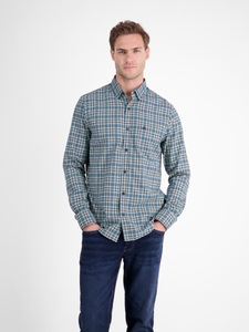 LERROS Karohemd, langarm, mit Button-Down-Kragen