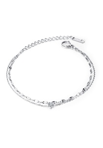 FIRETTI, Firetti Armband »Glamour«, mit Zirkonia (synth.), Firetti Armband »Schmuck Geschenk Armschmuck Armkette Schiffsankerkette«, mit Zirkonia (synth.)
