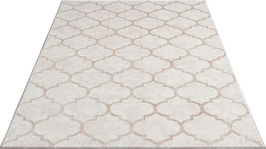merinos Teppich »Studio 28262«, rechteckig, 12 mm Höhe, Kurzflor, Hoch Tief Effekt, modernes Design