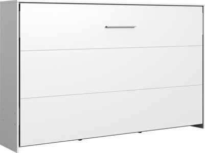 Wimex, Wimex Schrankbett »Juist«, MID.YOU Schrankbett 120/200 cm weiss , Juist , Metall , Birke , Schichtholz , 120 cm , Dekorfolie,Echtholz,Nachbildung , Federholzleisten verleimt , 001787055904