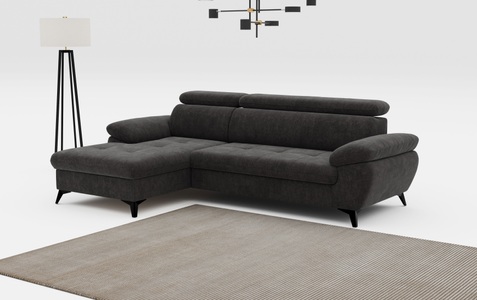 COTTA Ecksofa »Hudson L-Form«, mit Kopfteilverstellung, wahlweise mit Bettfunktion & Bettkasten