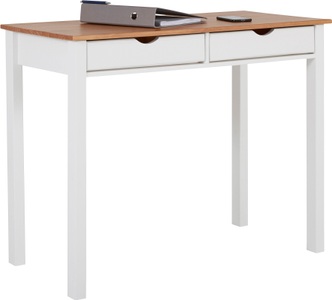 MY HOME, my home Schreibtisch »Gava«, aus massiven Kiefernholz, mit Griffmulden und praktische Stauraummöglichkeiten, in unterschiedlichen Farbvarianten, Breite 100 cm, INOSIGN Schreibtisch »Gava«, Kiefernholz, Griffmulden, unterschiedliche Farbvarianten, Breite 100cm