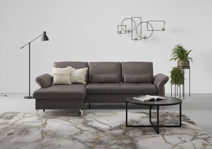 INOSIGN, INOSIGN Ecksofa »Palm Beach«, Federkern, mit Sitztiefenverstellung, wahlweise mit Bettfunktion, Bettkasten und Armteilverstellung, INOSIGN Ecksofa »Palm Beach L-Form«, Federkern, mit Sitztiefenverstellung, wahlweise mit Bettfunktion