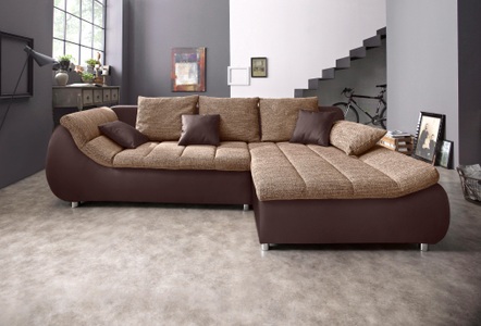 my home Ecksofa »Liliana«, wahlweise mit Bettfunktion