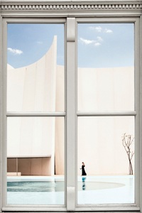 QUEENCE, queence Wandsticker »Pool«, queence Wandsticker »Pool«, Wandsticker, Wandbild, selbstklebend, 3D, Fenster