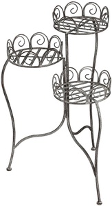 Ambiente Haus, Ambiente Haus Blumenhocker »Blumenständer in grau (H) 70cm«, (1 St.), Ambiente Haus Blumenhocker »Blumenständer in grau (H) 70cm«, (1 St.)