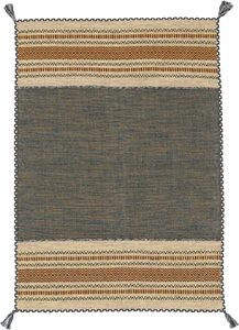 Teppich, »Kelim Azizi«, carpetfine, rechteckig, Höhe 5 mm, handgewebt
