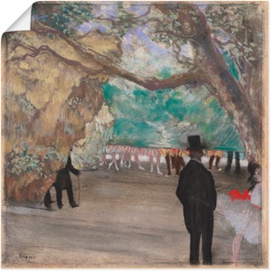 Artland, Artland Wandbild »Der Vorhang. Um 1880«, Tanz, (1 St.), in vielen Grössen & Produktarten - Alubild / Outdoorbild für den Aussenbereich, Leinwandbild, Poster, Wandaufkleber / Wandtattoo auch für Badezimmer geeignet, Artland Wandbild »Der Vorhang. Um 1880«, Tanz, (1 St.), als Alubild, Leinwandbild, Wandaufkleber oder Poster in versch. Grössen