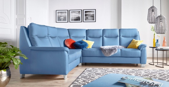SIT&MORE, sit&more Ecksofa, sit&more Ecksofa »Boccaccio L-Form«, mit Federkern und Kopfteilverstellung, wahlweise mit Bettfunktion
