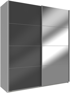 Wimex, Wimex Schwebetürenschrank »Easy«, mit Glas und Spiegel, Wimex Schwebetürenschrank »Easy«, mit Glas und Spiegel