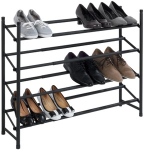 Wenko, Wenko - Anti-Rutsch-Schuhregal Hero ausziehbar, Schuhaufbewahrung für 24 Paar Schuhe, WENKO Schuhregal »Hero«, ausziehbar von 62 bis 115 cm, für 24 Paar Schuhe