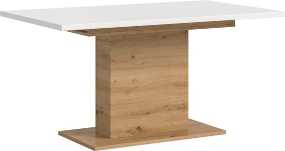 INOSIGN Esstisch »Motus, ausziehbar 150 -190 cm, inklusive 40 cm Einlegeplatte«, (Set, 1 St.), Säulengestell mit Bodenplatte, Tisch, Küchentisch, Esszimmer, Küche