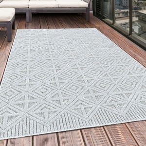 Ayyildiz Teppiche, Ayyildiz Teppiche Teppich, rechteckig, 8 mm Höhe, Flachflor mit Hoch-Tief-Struktur, In-und Outdoor geeignet, Ayyildiz Teppiche Teppich »BAHAMA 5156«, rechteckig, 8 mm Höhe, Flachflor mit Hoch-Tief-Struktur, In-und Outdoor geeignet