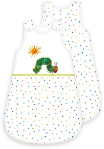 HERDING, Herding Premium-Schlafsack Raupe Nimmersatt - bunt - Gr.90 cm, Raupe Nimmersatt 3360611231 - Baby-Schlafsack, 90x45 cm, Bezug: 100% Baumwolle Füllung: 100%Polyester