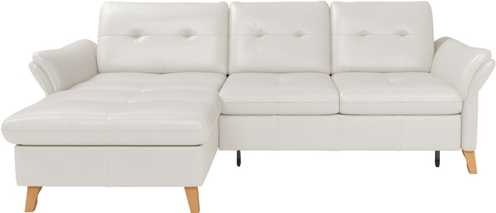 sit&more Ecksofa »Göteborg«, Sitztiefenverstellung und Federkern, wahlweise mit Bettfunktion