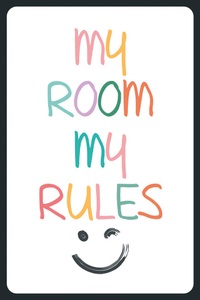 QUEENCE, queence Metallbild »My Rules«, Sprüche, (1 St.), queence Metallbild »My Rules«, Sprüche, (1 St.)