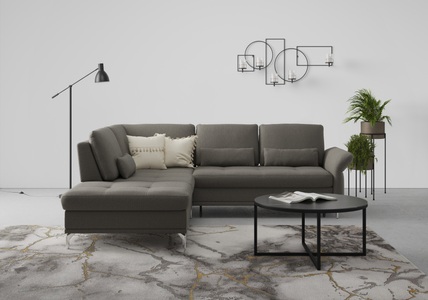 INOSIGN, INOSIGN Ecksofa »Palm Beach«, Federkern, mit Sitztiefenverstellung, wahlweise mit Bettfunktion, Bettkasten und Armteilverstellung, INOSIGN Ecksofa »Palm Beach L-Form«, Federkern, mit Sitztiefenverstellung, wahlweise mit Bettfunktion