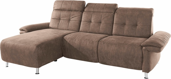 PLACES OF STYLE, Places of Style Ecksofa »Manhattan«, 2 Sitze mit elektrischer Relaxfunktion, verstellbare Armlehnen, Home affaire Ecksofa »Manhattan L-Form« 2 Sitze mit elektrischer Relaxfunktion, verstellbare Armlehnen
