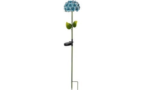 Best Season, Solarleuchte Hotensia in Form einer Blume, blau, Parforce Traditional Hunting Gartenleuchte »Solar Gartenstock Hortensia«