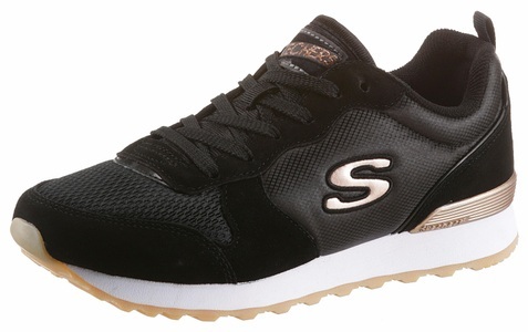 Skechers, Skechers Sneaker »GoldN Gurl«, Skechers Sneaker »OG 85 - GOLDN GURL«, Freizeitschuh, Halbschuh, Schnürschuh mit Air-Cooled Memory Foam