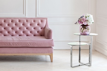 Kayoom, Kayoom Beistelltisch »Beistelltisch Catrice 125«, Kayoom Beistelltisch »Catrice 125, Ausgefallenes Gestell aus stabilem Edelstahl«, (1 St.), ausgefallenes Gestelldesign aus Edelstahl, zwei Ablageflächen
