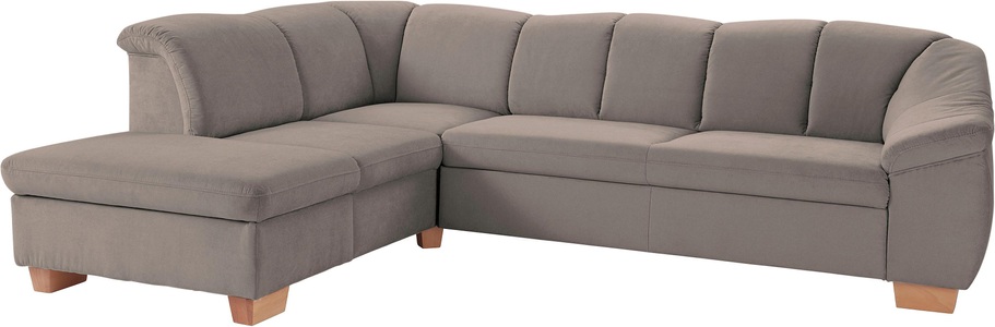 SIT&MORE, sit&more Ecksofa, sit&more Ecksofa »Santo L-Form«, mit Federkern, wahlweise mit Bettfunktion und Stauraum