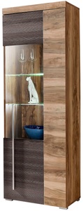 SERIE ROGER, Vitrine »Serie Roger«, Breite 55cm, Höhe 160cm, INOSIGN Vitrine »Roger,Höhe 160cm stilvolle Glasvitrine mit verstellbare Glasböden«, Standvitrine 1Trg, viel Stauraum, ohne Beleuchtung