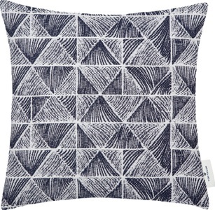 Tom Tailor, TOM TAILOR Kissenhülle »Squared Triangle«, (1 St.), mit unifarbener Rückseite in Leinenoptik, Tom Tailor Zierkissenbezug Squared Triangle