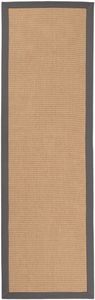 carpetfine, carpetfine Läufer »Sisal«, rechteckig, 5 mm Höhe, carpetfine Läufer »Sisal«, rechteckig, 5 mm Höhe, mit farbiger Bordüre, Anti Rutsch Rückseite