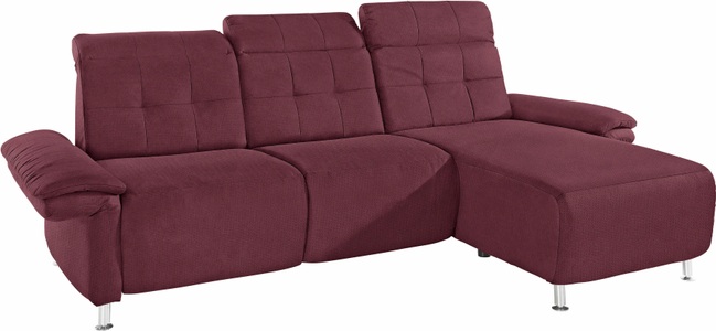 PLACES OF STYLE, Places of Style Ecksofa »Manhattan«, 2 Sitze mit elektrischer Relaxfunktion, verstellbare Armlehnen, Home affaire Ecksofa »Manhattan L-Form« 2 Sitze mit elektrischer Relaxfunktion, verstellbare Armlehnen